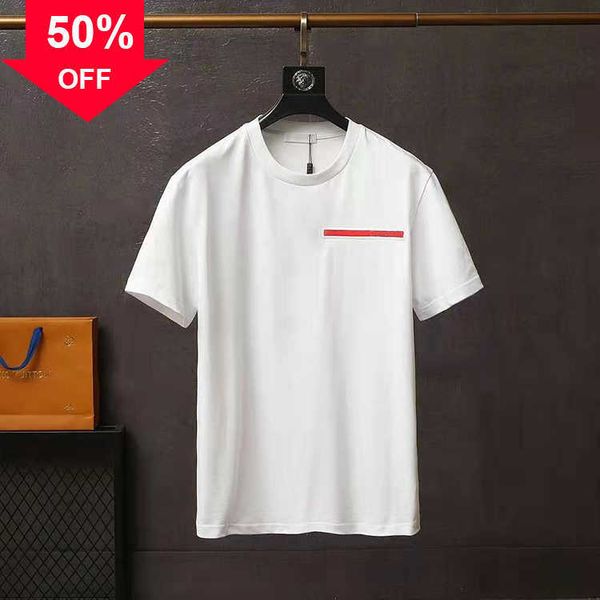 

men's polos mens design t-shirt spring summer color sleeves tees vacation short sleeve casual letters printing size range s-xxl 001 s t, White;black