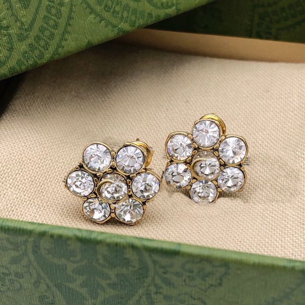 

designer earring for woman fashion brand stud earing letter double g diamond pearl gold hoop earring ggity heart women trend earrings tyu5ui, Golden;silver