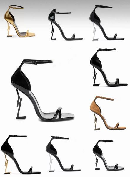 

with box elegant bridal wedding dress opyum sandals shoes women stiletto heels cassandra luxury designer lady pumps eu35-43 yslity gm, Black