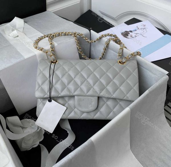 

evening bags shoulders designer 7a classic flap chain bag women caviar grain cowhide leather fashion handbag cross bodyfe