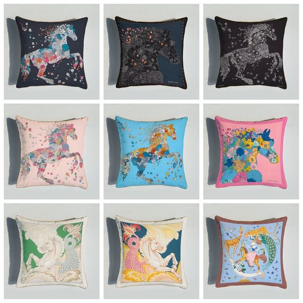 

Printed Decorative Pillowcases Throw Pillow Cover Square Zipper Cases Fans Gifts Home Decor P02