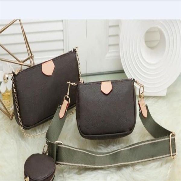 

3 piece set designers bags women crossbody bag multi pochette accessories luxury handbags purses lady tote coin purse three i274r