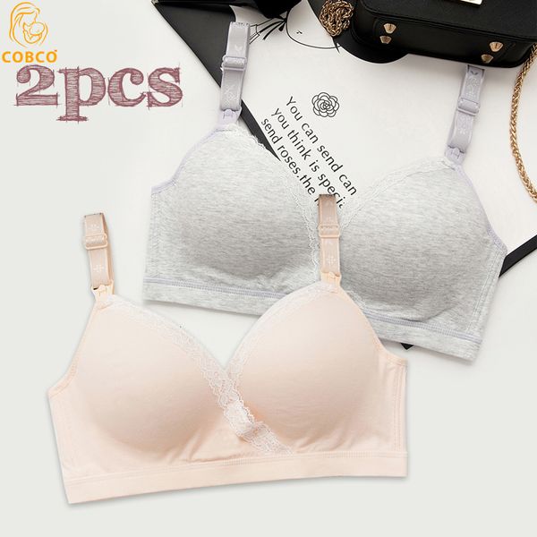 

maternity intimates 2pcs breastfeeding bra pregnancy maternity underwear soutien allaitement nursing bra feeding bras clothes for pregnant w, White