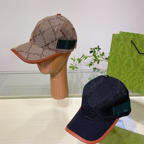 

Fashion Ball Caps Designer Cool Cap Letter Grid Colourful Hats for Man Woman 2 Options, C1