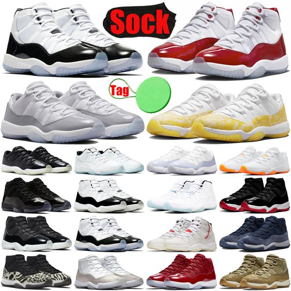 

cement cool grey cherry 11 11s basketball shoes for men women yellow snakeskin midnight navy bred legend cap and gown gamma blue mens traine
