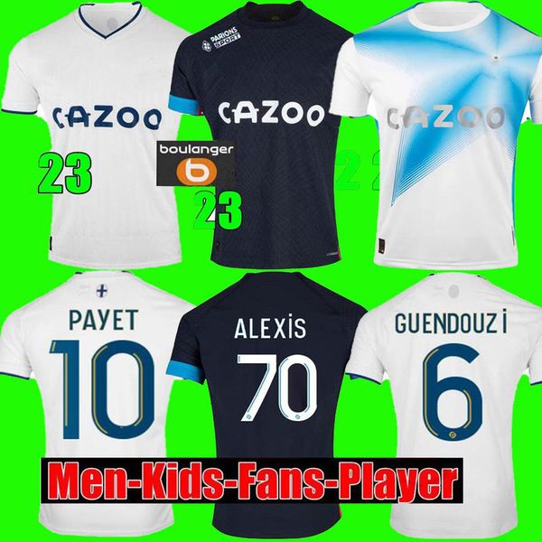 

23 24 marseilles king soccer jerseys special edition gerson under bakambu milik maillot de foot 2023 pre match payet guendouzi kamara man, Black;yellow