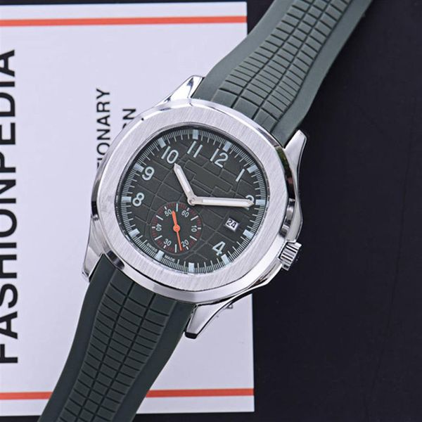 

new arrival sport 43mm quartz mens watch rubber strap watches 17colors ph60 watches227w, Slivery;brown