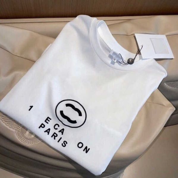 

fashion luxury men's t shirt ch brand tees women t-shirt designer paris trendy letter print couple summer short sleeve cotton t-shirts, White;black