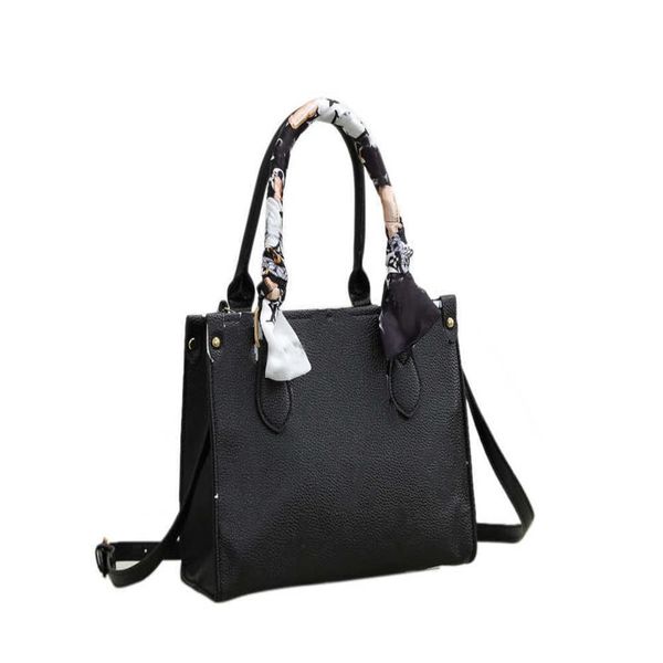 

handbag shoulder bags m45855&m45856 women luxury designers bags casual travel ribbon tote bag pu leather fashion shoulderbag'233m, Black;red