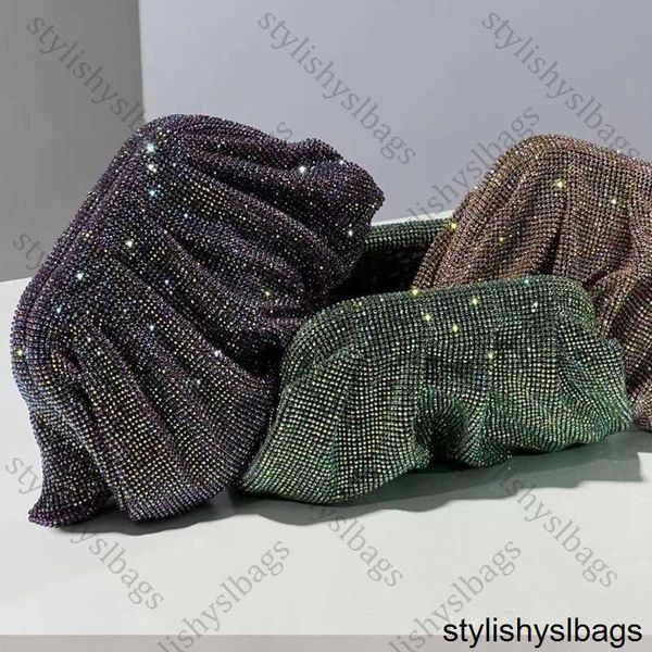 

shoulder bags shiny bling rhinestone diamond cloud bags luxury evening bag dinner party clutch purse women handbags shoulder gold chain bag