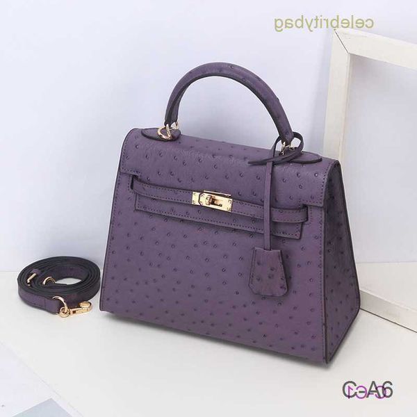 

designer kellies handbags hemres generation second leather new ostrich grain cow portable womensl ockc atchl argec apacityc rossb odys hould