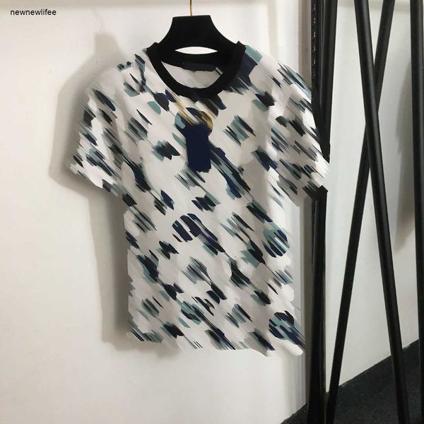 brand women Tshirt fashion hooded short sleeve geometric printing logo with chain high quality women Tshirt Nov16