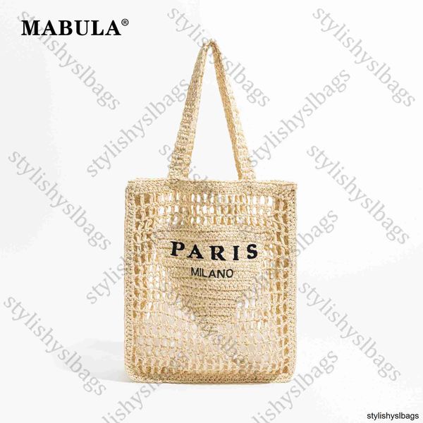 

shoulder bags mabula fashion summer beach straw bags luxury design women shoulder bag female hollow handwoven handbag large casual tote bag