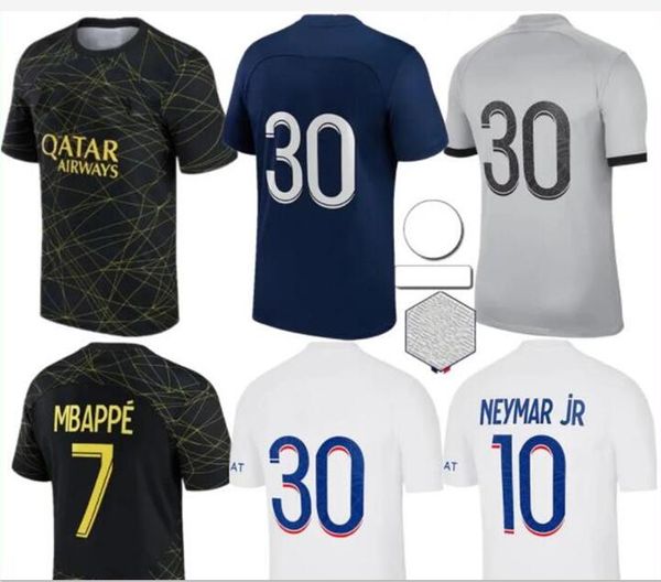 

22 23 mbappe soccer jerseys sergio ramos messis french draxler 2022 2023 psgs sports football shirt marquinhos verratti kids kit paris men w, Black;yellow