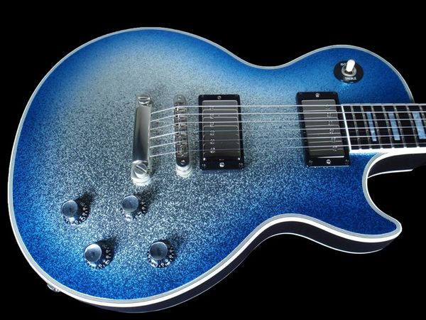 

china guitar original custom blue burst sparkle oem musical instruments ing