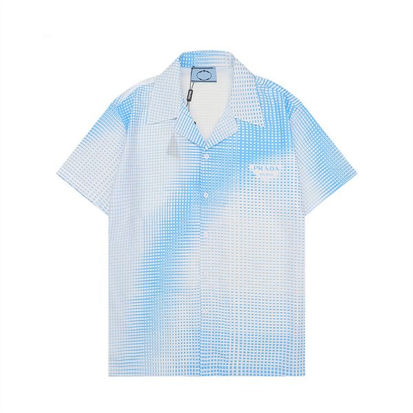 

mens casual shirt fashion burbereys mens striped plaid print camisas de hombre lapel short sleeved cotton banquet breathable and comfortable, White;black