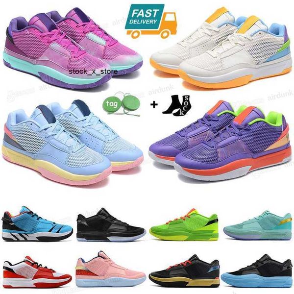 

signature ja basketball men girs shoe morant first ja sneakers 1 women boys day 1 for sale grinch dark grey pure platinum bright mango outdo, Black