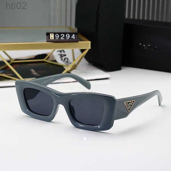 

designer triangle prad sunglasses 2022 new korean fashion ins women's sunshade sunglasses fashion men's small frame cat's eye, White;black