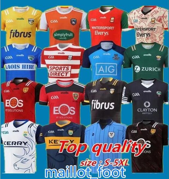 

23 24 ireland gaa rugby jerseys wexford tipperary galway dublin gaelic football jersey 2023 limerick cavan kerry tyrone mayo meath home away, Black;gray