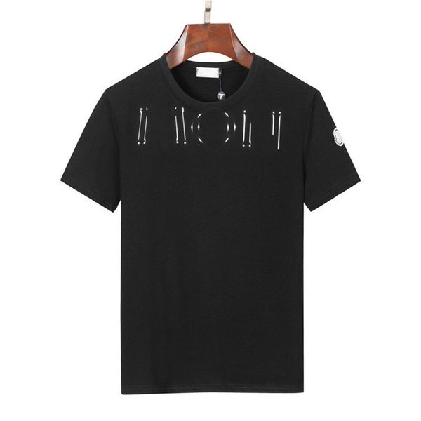 

2023 men's t-shirts cedar summer sports leisure cedar outdoor breathable cotton short sleeve letter printing round neck tees lovers&#03, White;black