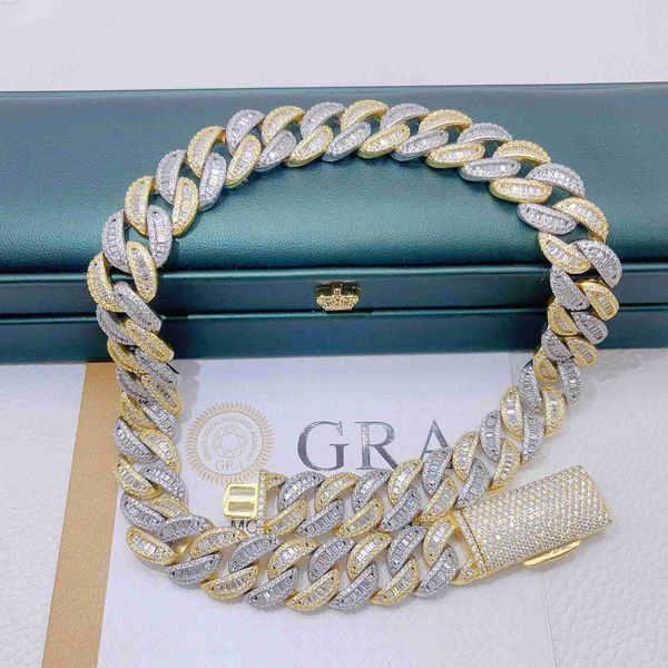 

pass diamond tester miami necklace vvs moissanite sterling silver 925 rope cuban link chain