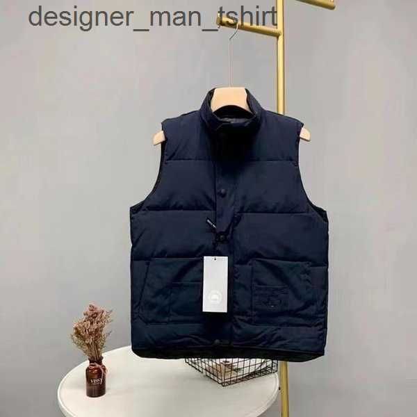 

men's vests fashion vests goose gilet down jacket vest keep warm mens stylist winter jacket men and women thicken outdoor coat essent c, Black;white