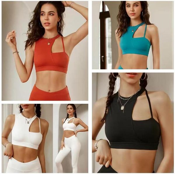 

2023 new lulus sports bra shockproof gathering women's running quick drying fitness yoga beauty back bra and tank top, Black;white