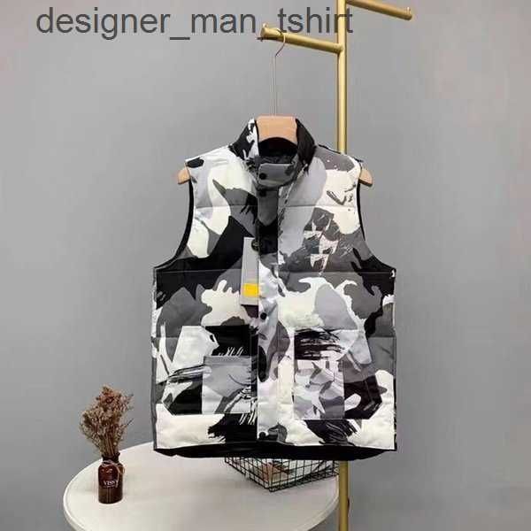 

men's vests fashion vests goose gilet down jacket vest keep warm mens stylist winter jacket men and women thicken outdoor coat essent c, Black;white