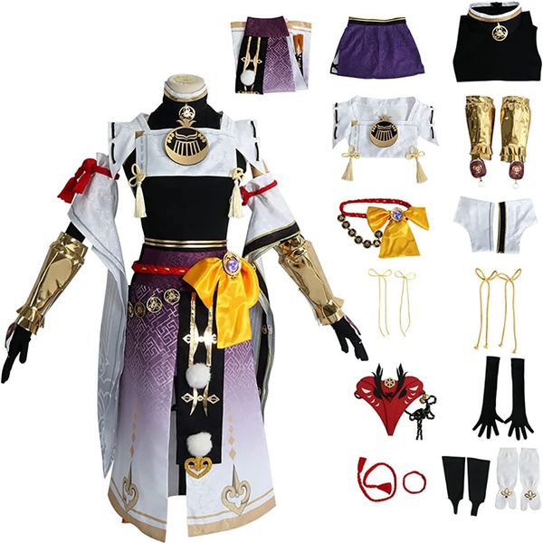 

etebas kujo sara cosplay outfit uniform suit anime costume women dress halloween party with wig, Red;black