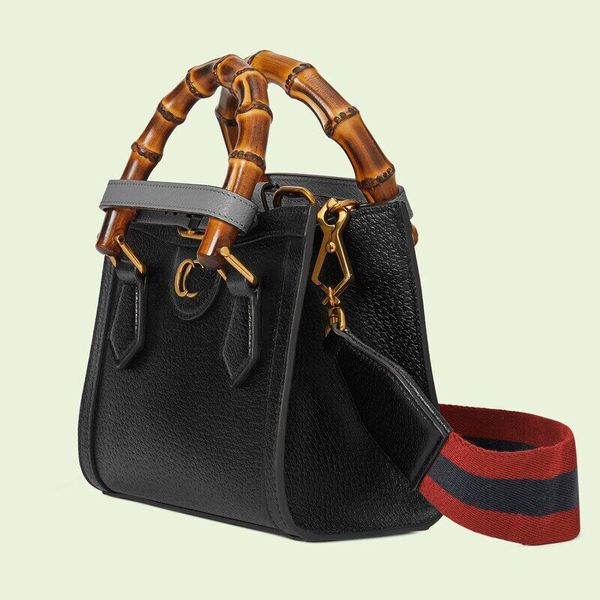 

genuine leather shoulder bag with bamboo handle spacious and stylish handbag for women