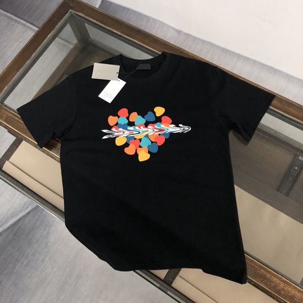 

2023 designer t shirt summer short sleeve waves tee men women lovers luxury t-shirts fashion senior pure cotton large size s-4xl #qm03, White;black