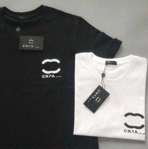 

men's luxury fashion t shirt ch brand tees women t-shirt designer paris trendy letter print couple summer short sleeve cotton t-shirts, White;black