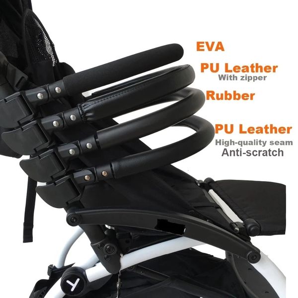 

stroller parts accessories baby stroller accessories armrest for babyzen yoyo yoyo 2 strollers pushchair front bumper bars leather cover han