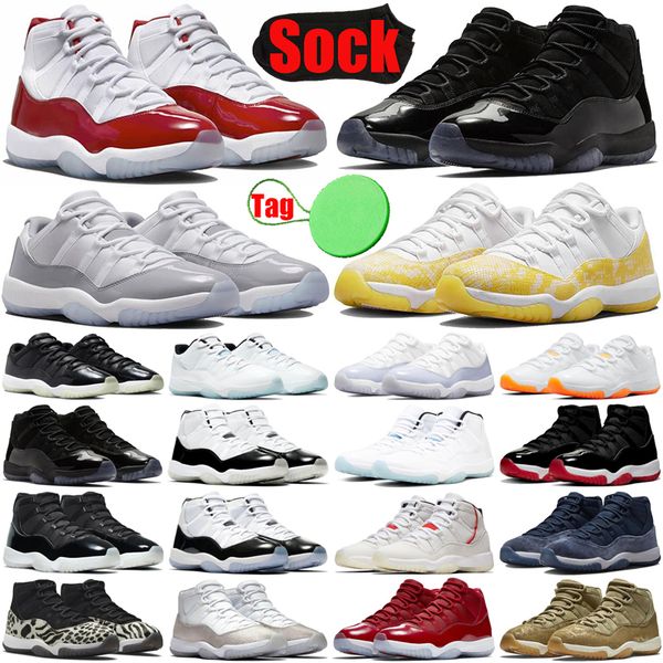 

cement cool grey cherry 11 11s basketball shoes for men women yellow snakeskin midnight navy bred legend cap and gown gamma blue mens traine