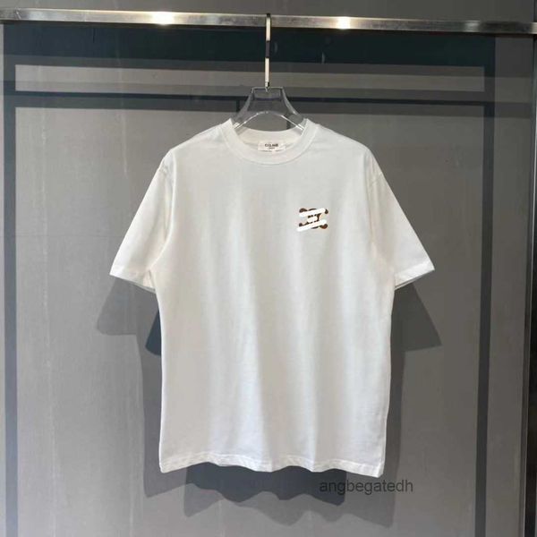 

2023 new man's t shirt celins high clines willow letter love pattern short sleeve t-shirt men and women casual classic brand luxury shi, White;black
