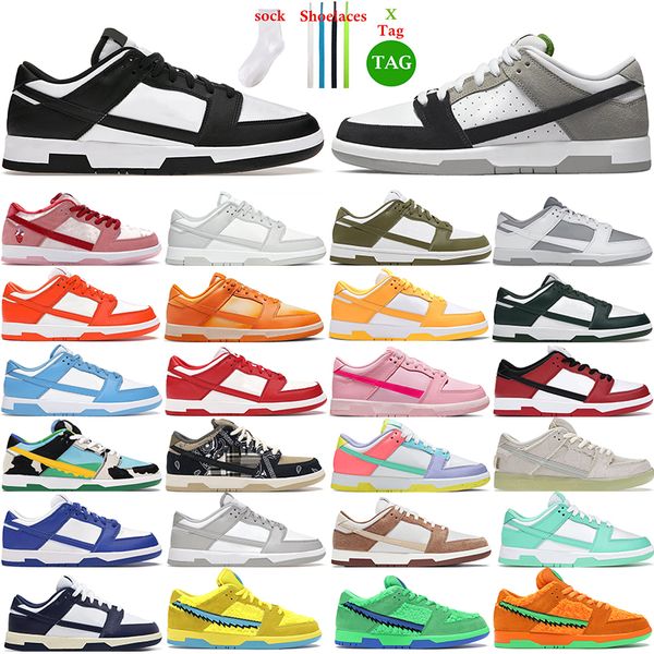

designer running shoes panda low laser orange strangelove chunky dunky for mens womens sports sneakers trainers tennis sizeuk3-uk11