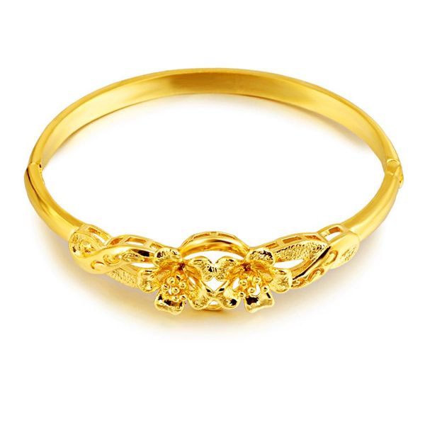 

seiko design exquisite women's 18k gold plated wedding bridal jewelry opening, Black