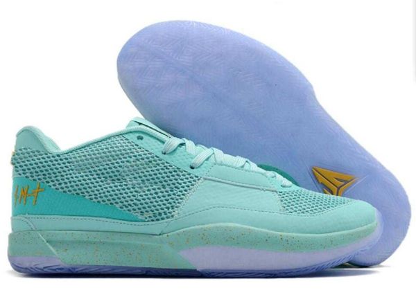 

1 day 1 men basketball shoes ja morant first signature sneakers men womens for ja sale grinch dark grey pure platinum bright mango training, Black