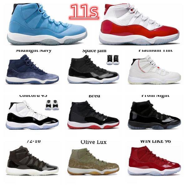 

11 11s mens basketball shoes sneakers sail cherry concord alternate pine green seafoam university blue oreo bred black cat white cement cool