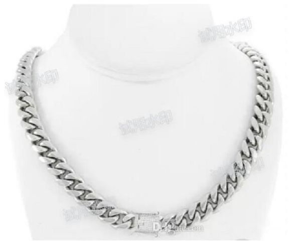 

men's miami cuban link chain 14k gold fill solid 925 silver diamond clasp