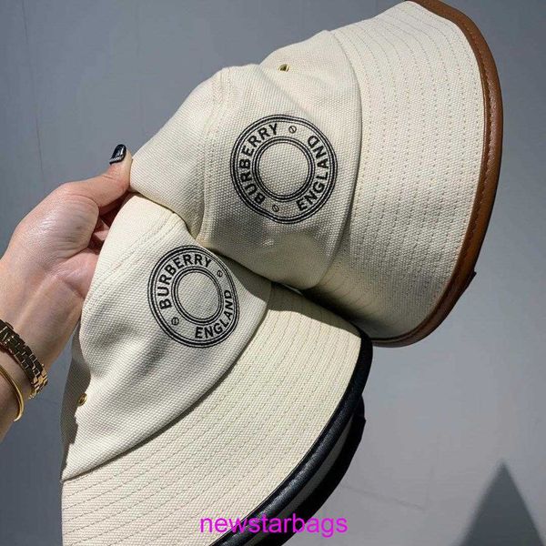

original edition designer burbberys hat online store spring and summer sunscreen american white canvas letter fisherman male female personal, Blue;gray