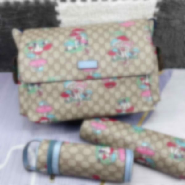 

mom baby diaper bag 3-piece set high-quality designer print multifunctional shoulder bag mom and girl gift creative b15