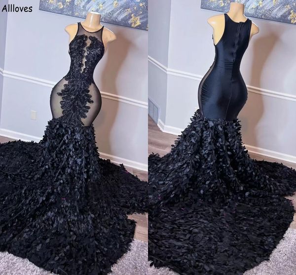 

classic black long mermaid evening dresses for african girls jewel neck see through see through prom party gowns lace fishtail second recept, Black;red