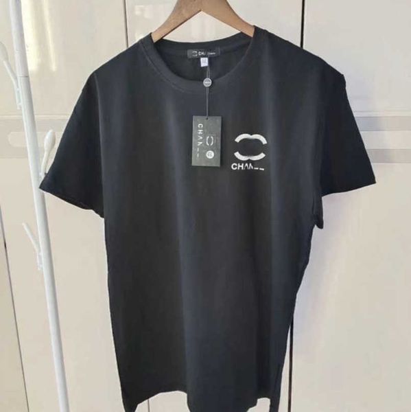 

fashion men's luxury t shirt ch brand tees women t-shirt designer paris trendy letter print couple summer short sleeve cotton t-shirts, White;black