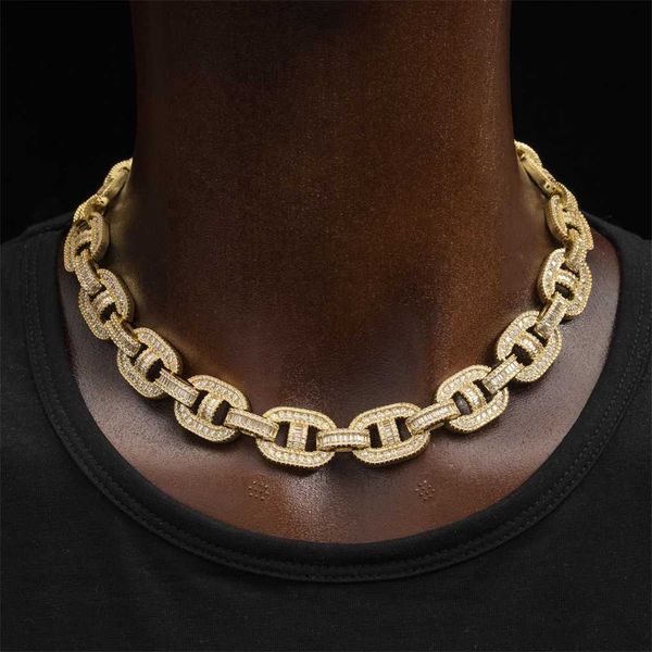 

mens necklace bracelet pass diamond tester custom diamond 18k gold plated 925 sterling silver cuban link chain
