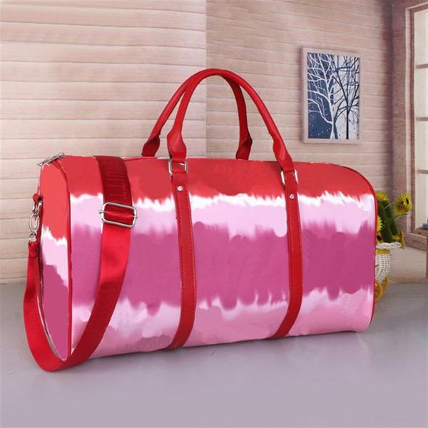 

55 colors 2022 duffel mens designer travel clutch on luggage bag men basketball totes keepall 55 50 pvc clear handbag duffle bags320g