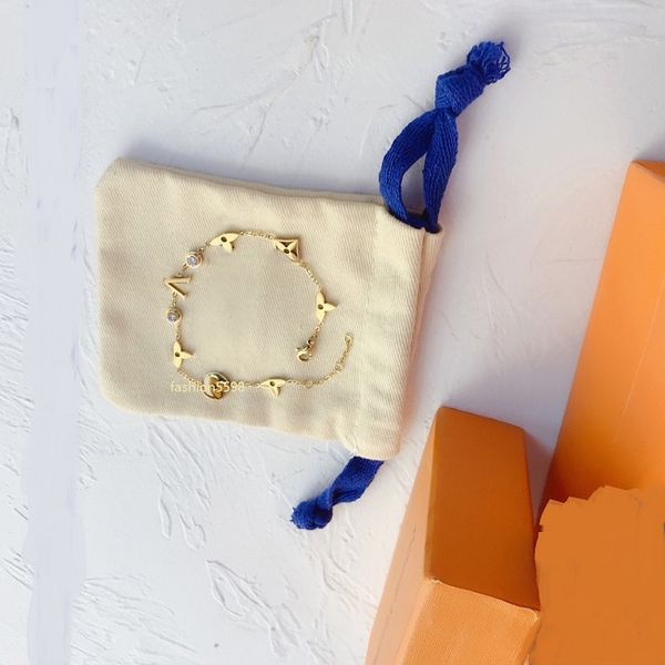 

luxury gold name bracelet designer bangle 18k gold bracelets set original fashion classic bracelet jewelry factory wholesale and retail, Black