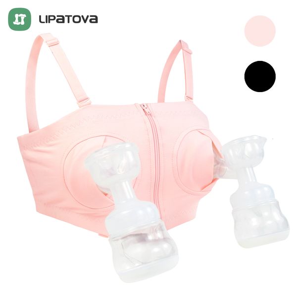 

maternity intimates maternity bra for breast pump special nursing bra hands pregnancy clothes breastfeeding accessories hands pumping bra 23, White