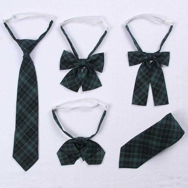 

uniform bow tie orthodox jk plaid student seaweed japanese style and, Black;blue