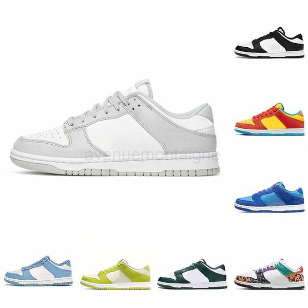 

2022 sb lows running sports shoes dunkes black white paisley unc blue raspberry women men grey fog team green union bart simpson green cherr